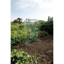 Nature Serre à tomates 100x50x150 cm - Serre de jardin en polyéthylène et métal traité anti-UV, surface 6 m², facile à monter avec porte