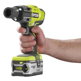 Ryobi Boulonneuse à Chocs Sans Fil 18V R18IW3-0 ONE+, Couple Max 400 Nm, 3 Modes (180/240/400 Nm), Emmanchement Carré 1/2", Avec Adaptateur 1/4"