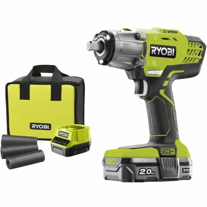 Ryobi Boulonneuse à chocs 18V ONE+ 400 Nm avec batterie 2 Ah et chargeur