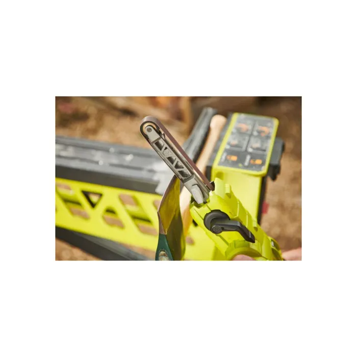Ryobi Lime à bande sans fil R18PF-0 18V ONE+, vitesse variable 260-630 m/min, bande 13 x 457 mm, 3 bandes de ponçage incluses