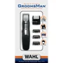 Wahl Groomsman Tondeuse à Barbe 3,5 V Rechargeable avec 6 Sabots de Coupe, Guide 6 Positions, Autonomie 60 min, Gris