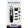 Wahl Groomsman Tondeuse à Barbe 3,5 V Rechargeable avec 6 Sabots de Coupe, Guide 6 Positions, Autonomie 60 min, Gris