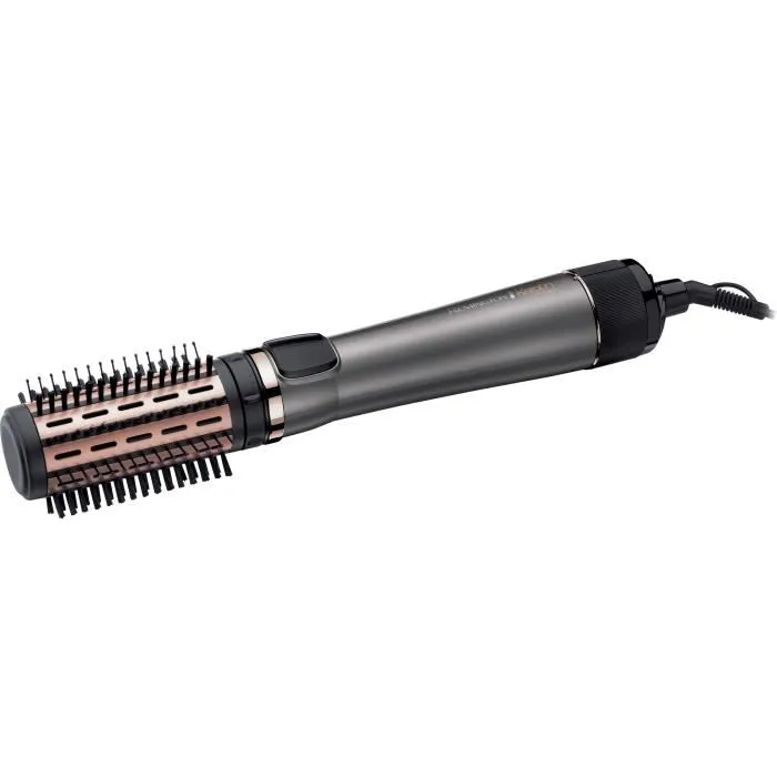 Remington AS8810 Brosse Soufflante Rotative Chauffante 1000W, 2 Températures, Revêtement Céramique, Diffuseur Soin Kératine et Huile d'Amande, Volume Professionnel
