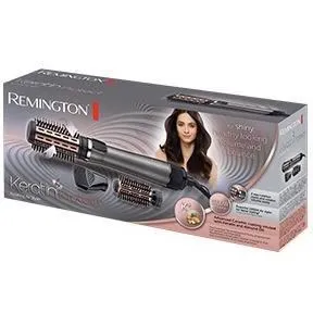 Remington AS8810 Brosse Soufflante Rotative Chauffante 1000W, 2 Températures, Revêtement Céramique, Diffuseur Soin Kératine et Huile d'Amande, Volume Professionnel