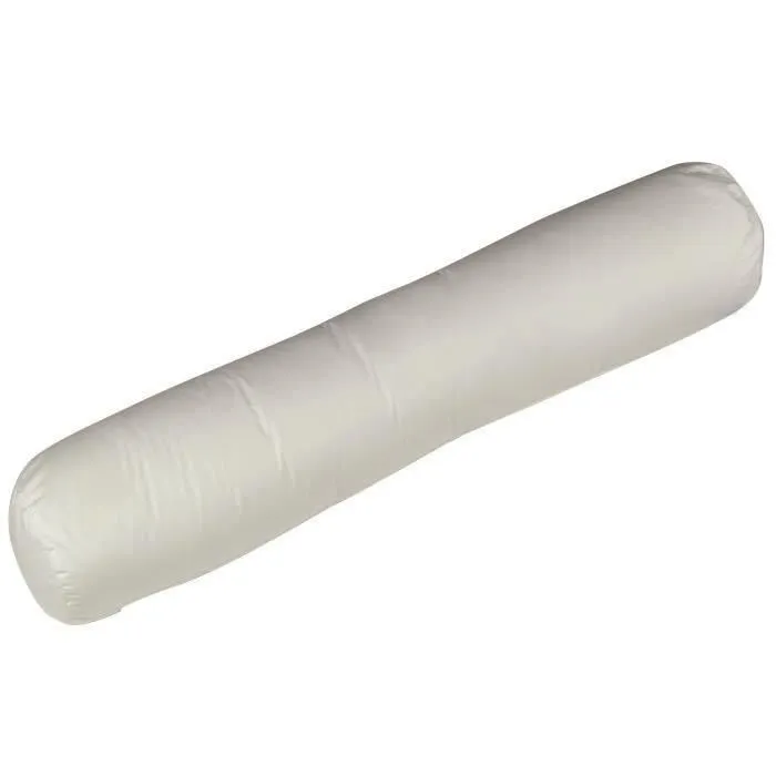 Blanreve Traversin en coton - Blanc - 140 cm - Housse 100% coton - Garnissage polyester siliconé 1050 g - Confort moelleux