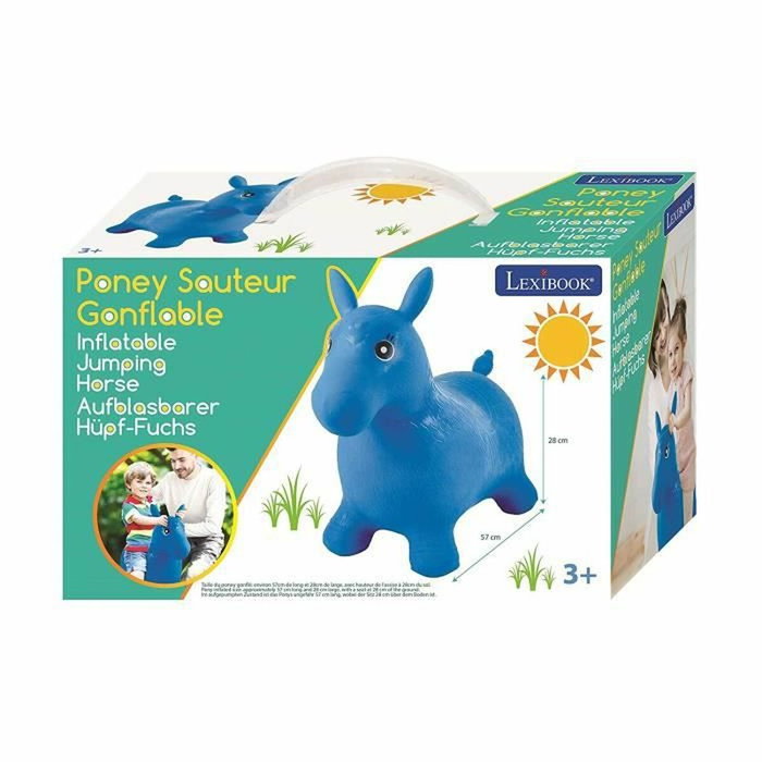 Lexibook Cheval Gonflable Bleu