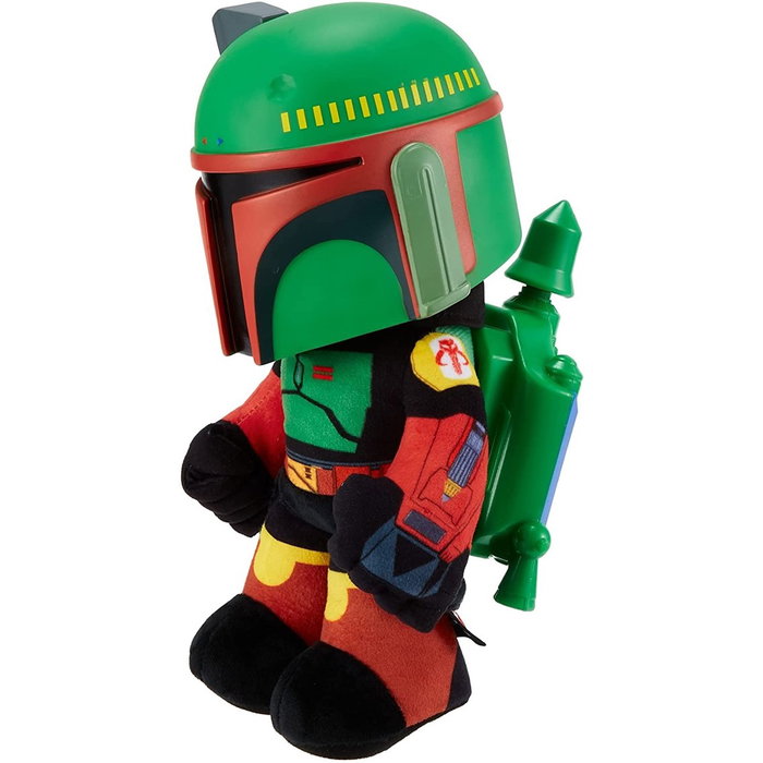 Mattel Star Wars Peluche Boba Fett 30 cm The Book of Boba Fett Tête PVC Mattel Star Wars Peluche Boba Fett 30 cm The Book of Boba Fett Tête PVC