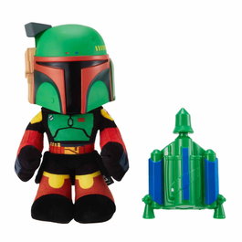 Mattel Star Wars Peluche Boba Fett 30 cm The Book of Boba Fett Tête PVC