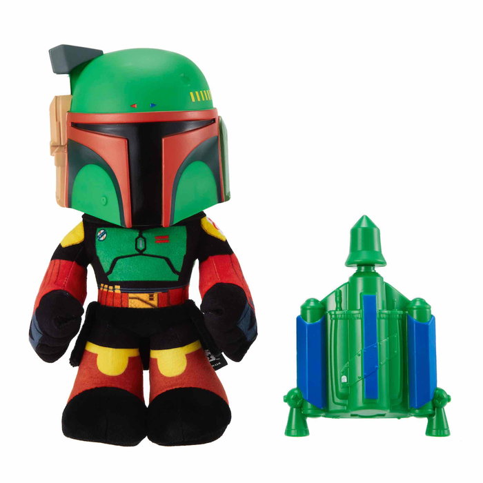 Mattel Star Wars Peluche Boba Fett 30 cm The Book of Boba Fett Tête PVC Mattel Star Wars Peluche Boba Fett 30 cm The Book of Boba Fett Tête PVC