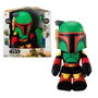 Mattel Peluche Boba Fett Star Wars HHW55 avec Lance-Roquettes et Changeur de Voix, Environ 30 cm
