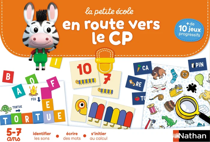 Nathan - La petite école - En route vers le CP ! - Coffret éducatif avec jeux progressifs pour enfants à partir de 6 ans