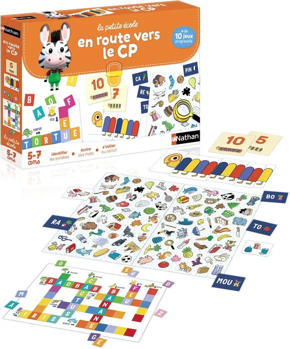 Nathan - La petite école - En route vers le CP ! - Coffret éducatif avec jeux progressifs pour enfants à partir de 6 ans