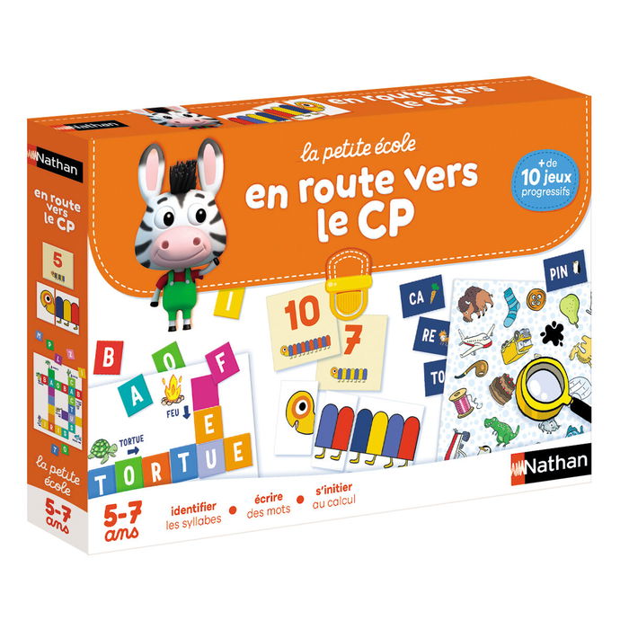 Nathan La Pequeña Escuela : ¡Camino a la PC! - Jeu éducatif pour apprendre l'espagnol avec jeux de mots, lettres et syllabes, dès 6 ans