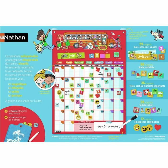 Nathan Mon Calendrier Perpétuel Magnétique Nathan Mon Calendrier Perpétuel Magnétique