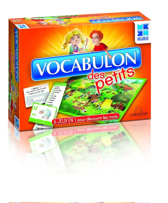 Megableu Vocabulon des Petits - Jeu d'apprentissage éducatif avec lettres de l'alphabet - 6 jeux en 1 - Enfants 3 à 6 ans - Jeu en français