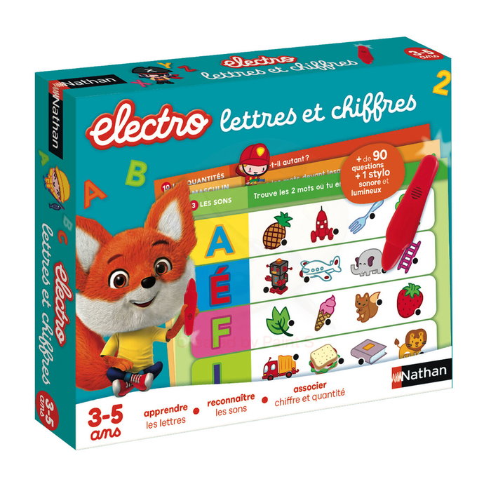 Nathan Electro Lettres et Chiffres - Multicolore Nathan Electro Lettres et Chiffres - Multicolore
