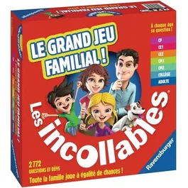 Ravensburger Jeu de Société Les Incollables - Le Grand Jeu Familial de Questions-Réponses - 7 Niveaux de Difficulté - À Partir de 6 Ans