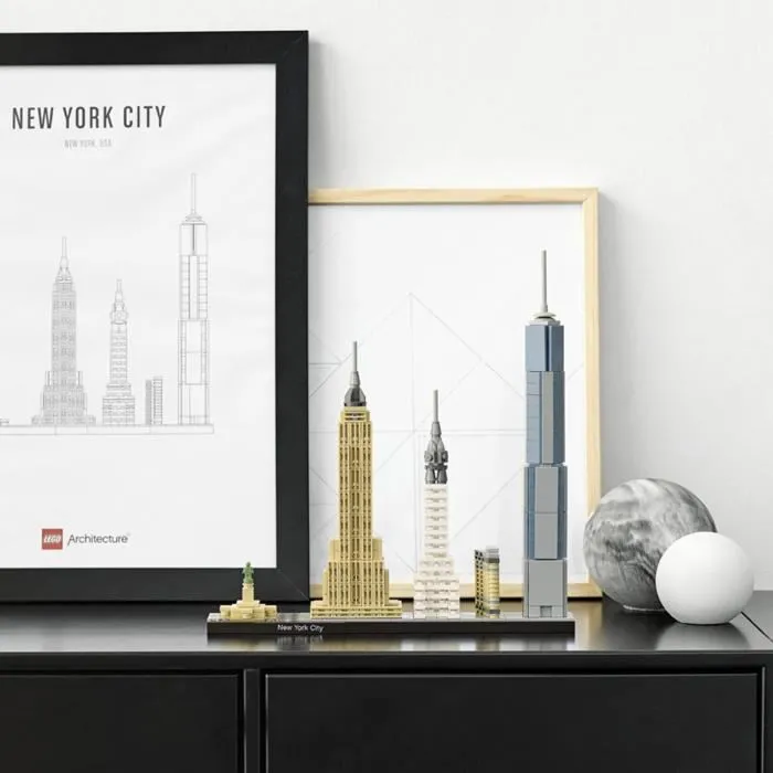 LEGO Architecture Statue de la Liberté New York Maquette Miniature 598 pièces Collection Skyline LEGO Architecture Statue de la Liberté New York Maquette Miniature 598 pièces Collection Skyline
