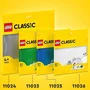 Lego Classic Plaque de Construction Grise 48x48 - Socle de Base 38x38 cm pour Constructions, Jeu et Exposition - Réf. 11024