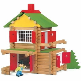 Jeujura Mon Chalet en Bois, 135 pièces