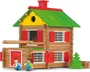 Jeujura - Mon Chalet en Bois - Jeu de construction en bois avec 175 pièces - Développe l'imagination et les compétences manuelles