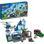 Lego 60316 Commissariat de Police City - Jouet de Construction avec Hélicoptère, Voiture de Police, Camion Poubelle et Figurines dont un Chien