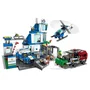 Lego 60316 Commissariat de Police City - Jouet de Construction avec Hélicoptère, Voiture de Police, Camion Poubelle et Figurines dont un Chien