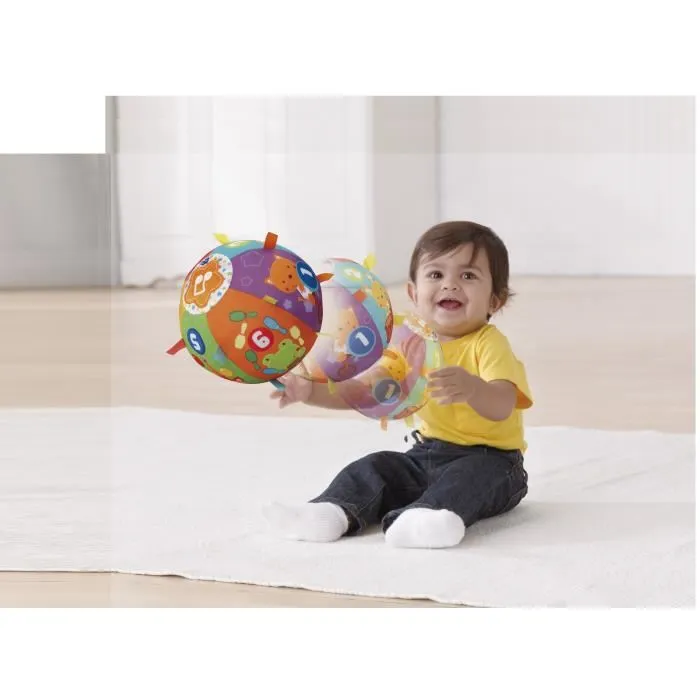 VTech Baby Magi Balle d'Éveil des P'tits Copains - Balle Interactive et Musicale pour Bébé 6 à 36 mois - Jouet d'Éveil Coloré