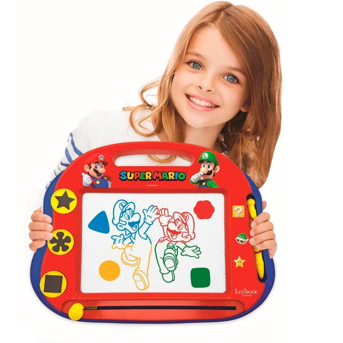 LEXIBOOK Ardoise magique Super Mario A5 avec accessoires magnétiques LEXIBOOK Ardoise magique Super Mario A5 avec accessoires magnétiques