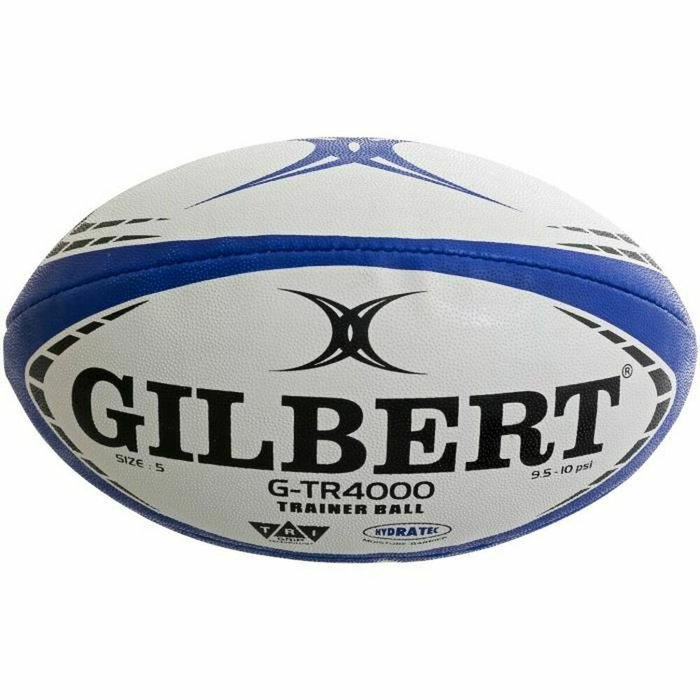Gilbert Ballon de rugby d'entraînement GTR4000 Taille 4 Marine Blanc