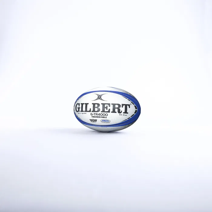 Gilbert GTR4000 - Ballon de rugby d'entraînement, taille 4, couleur marine - Pour l'entraînement et la collection