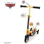 Smoby Patinette 3 Roues Cars en Bois Pliable Jaune Multicolore avec Guidon Réglable et Plateau Antidérapant pour Enfant