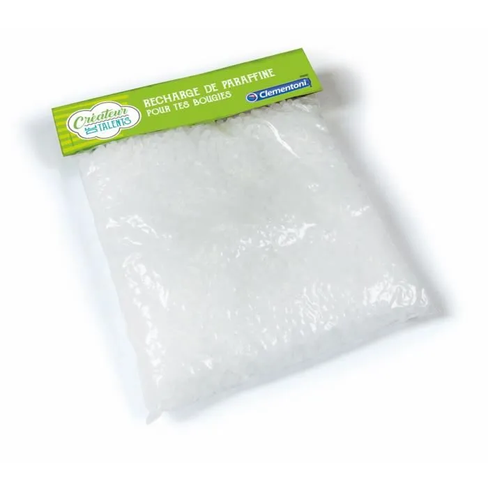 Clementoni Recharge Paraffine Bougies - Recharge de Paraffine pour Loisirs Créatifs Enfants à Partir de 6 Ans - Lot de 1