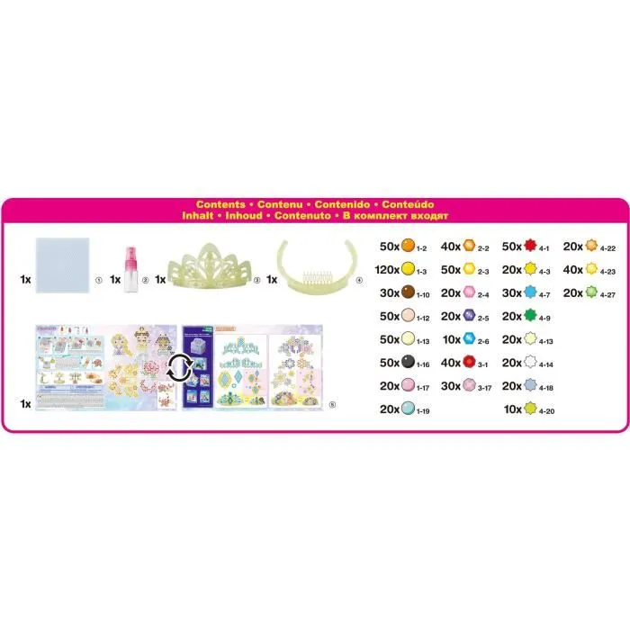 Aquabeads - Jeu de Perles à Repasser AQUABEADS - Diadème Princesses Disney (Belle, Jasmine, Raiponce) Aquabeads - Jeu de Perles à Repasser AQUABEADS - Diadème Princesses Disney (Belle, Jasmine, Raiponce)