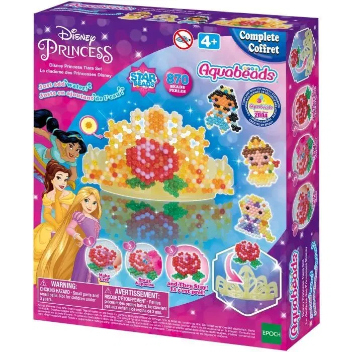 Aquabeads - Jeu de Perles à Repasser AQUABEADS - Diadème Princesses Disney (Belle, Jasmine, Raiponce) Aquabeads - Jeu de Perles à Repasser AQUABEADS - Diadème Princesses Disney (Belle, Jasmine, Raiponce)
