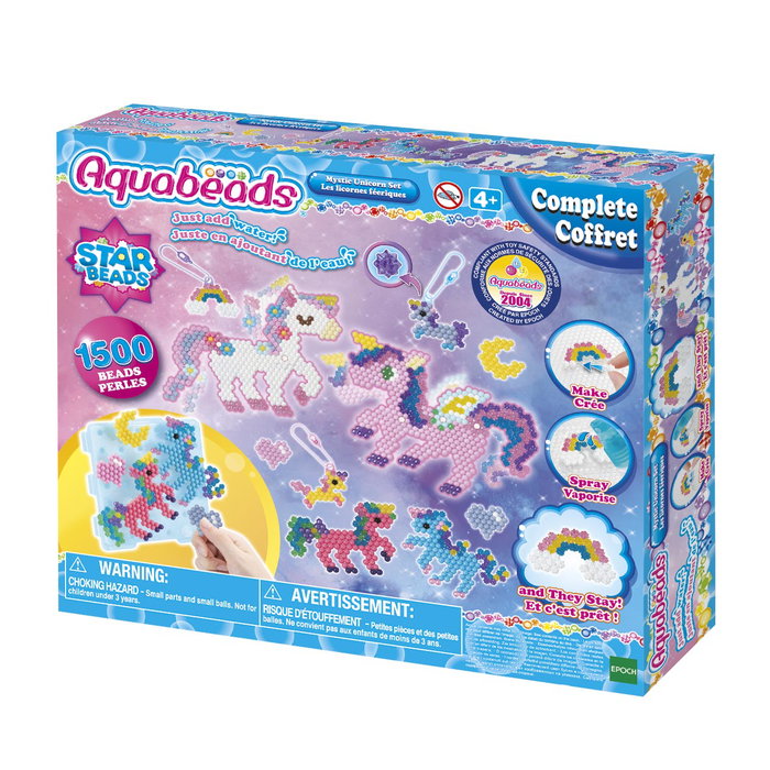 Aquabeads Set de perles Fairy Unicorns 1500 pièces Aquabeads Set de perles Fairy Unicorns 1500 pièces