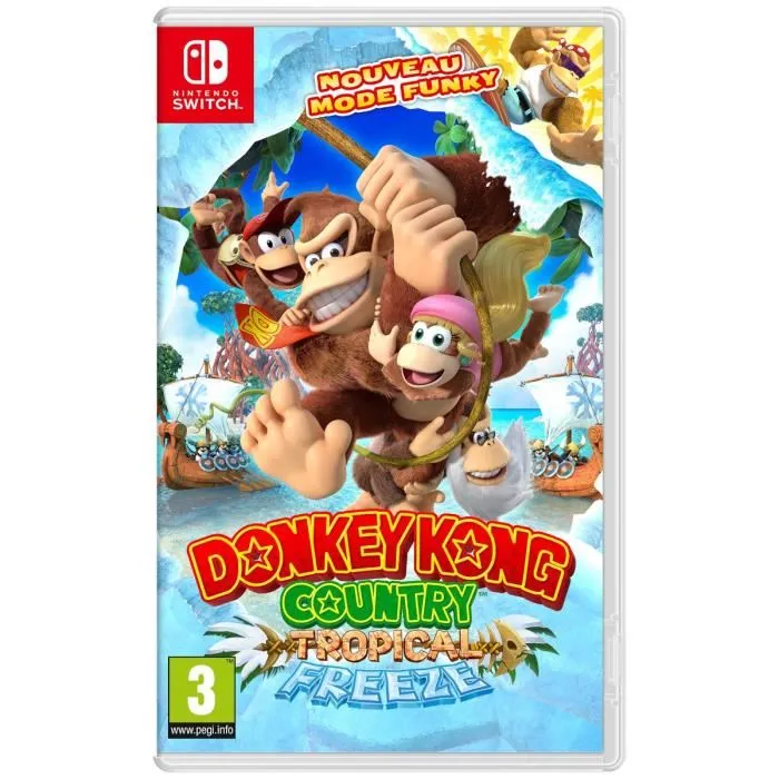 Nintendo Donkey Kong Country: Tropical Freeze - Jeu Vidéo de Plateforme pour Nintendo Switch Nintendo Donkey Kong Country: Tropical Freeze - Jeu Vidéo de Plateforme pour Nintendo Switch
