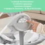 Ingenuity Balancelle électrique pliable pour bébé Comfort 2 Go Portable Swing - 6 vitesses, 12 mélodies, arche de jouets amovible Petit Mouton