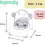 Ingenuity Balancelle électrique pliable pour bébé Comfort 2 Go Portable Swing - 6 vitesses, 12 mélodies, arche de jouets amovible Petit Mouton
