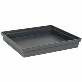 EDA Soucoupe Carrée Toscane Gris Anthracite 40 cm