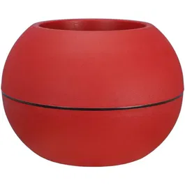 Riviera - Pot de fleurs RIVIERA, Boule, D40 H28 cm, rouge, en plastique