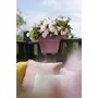 Elho Pot de fleurs balconnière Vibia Campana Flower Bridge, extérieur, L 26 * W 39 * H 22 cm, rose poussière, plastique recyclé