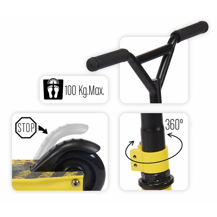 Stamp Trottinette Freestyle Jaune