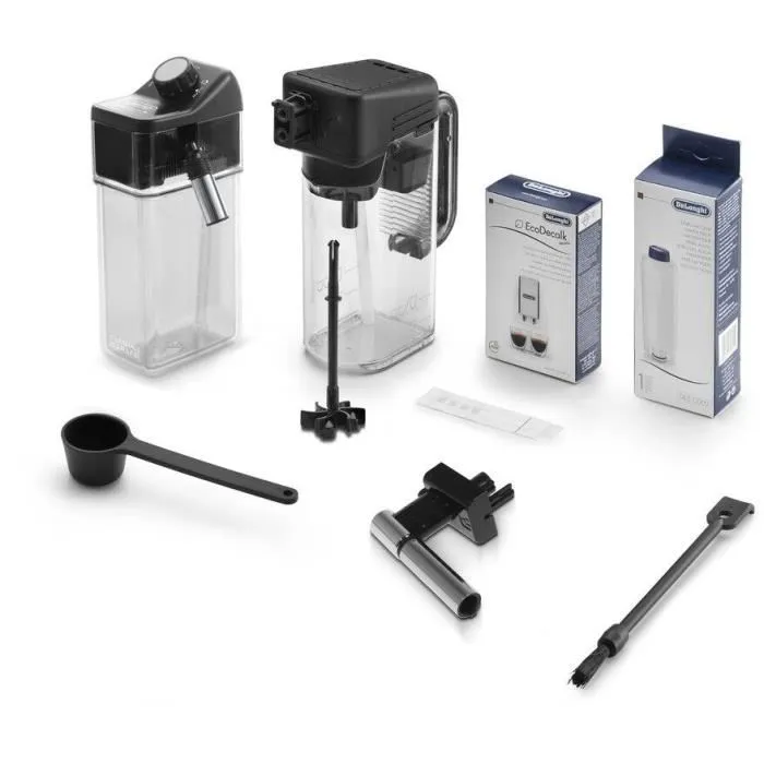 De'Longhi PrimaDonna Elite ECAM650.75.MS - Machine expresso automatique avec broyeur à grains, 21 recettes, pression 15 bar, réglable, application Coffee Link - Inox