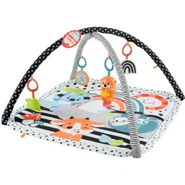 Fisher-Price Tapis d'activités sensoriel 3 en 1 bébé HBP41 - Jouet d'éveil multicolore dès la naissance
