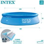 Intex - Piscine hors-sol Easy Set 305 x 76 cm avec pompe filtre 1250 l/h