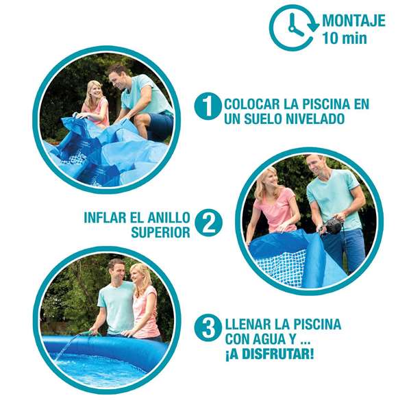 Intex - Piscine hors-sol Easy Set 305 x 76 cm avec pompe filtre 1250 l/h Intex - Piscine hors-sol Easy Set 305 x 76 cm avec pompe filtre 1250 l/h