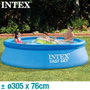 Intex - Piscine hors-sol Easy Set 305 x 76 cm avec pompe filtre 1250 l/h