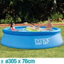 Intex - Piscine hors-sol Easy Set 305 x 76 cm avec pompe filtre 1250 l/h