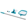 Intex Kit d'Entretien pour Piscine - Perche Télescopique Aluminium 239 cm, Balai Venturi et Épuisette de Surface pour Piscine jusqu'à 4,88 m